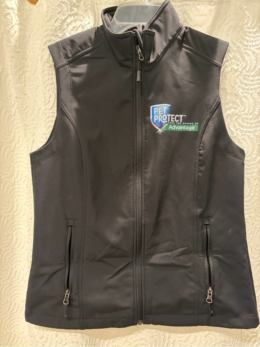 Port Authority Black Softshell Vest with Logo